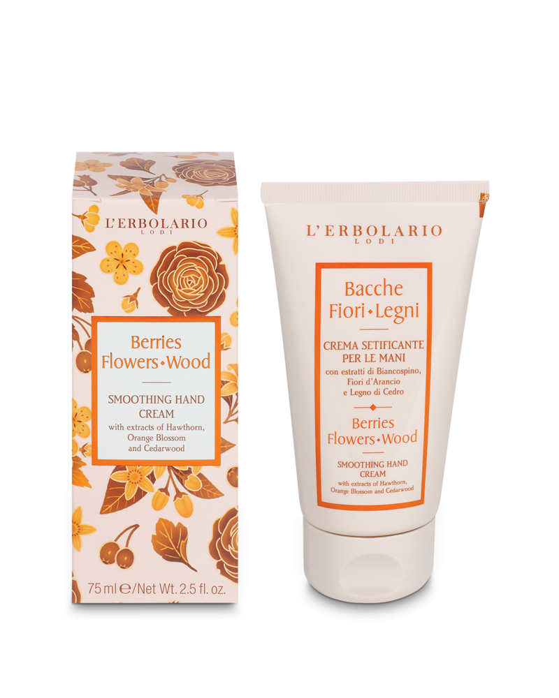 Crema de manos Bayas , Flores y Madera