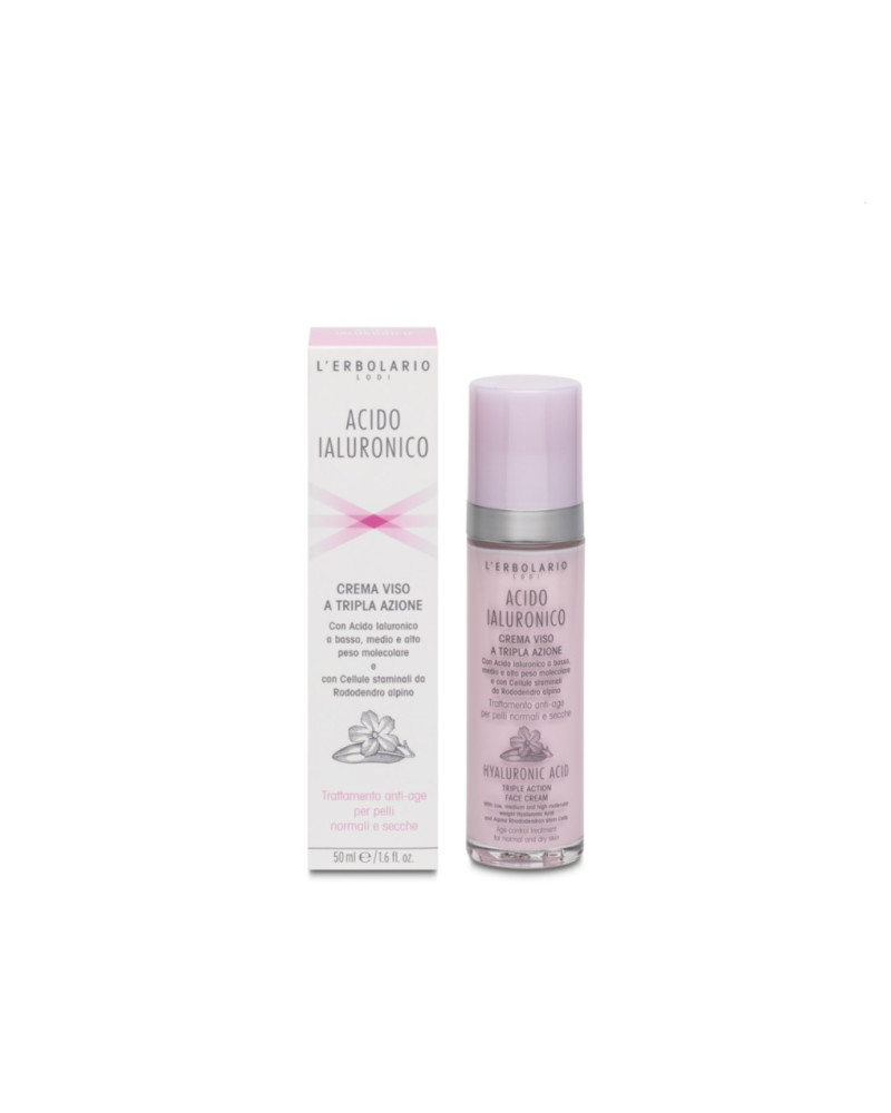 Crema facial piel normal y seca de Acido Hialuronico