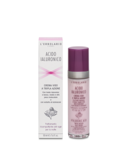 Crema facial de noche con acido Hialuronico