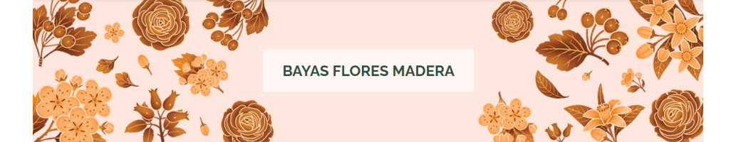 Bayas Flores madera